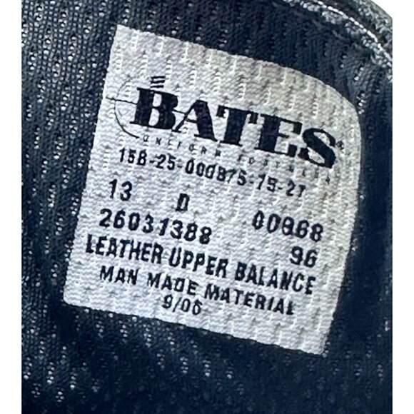 Bates Men's Black Uniform Leather Oxford Shoes Size 13d 158-25-000875-1521 - Picture 3 of 12